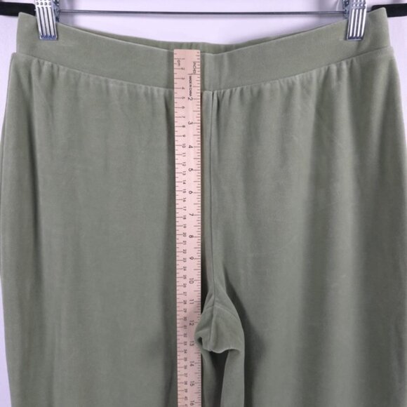 NWT ST. JOHN SPORT WILLOW Velvet Pull on Elastic Waist Straight Pants MEDIUM - Picture 6 of 11